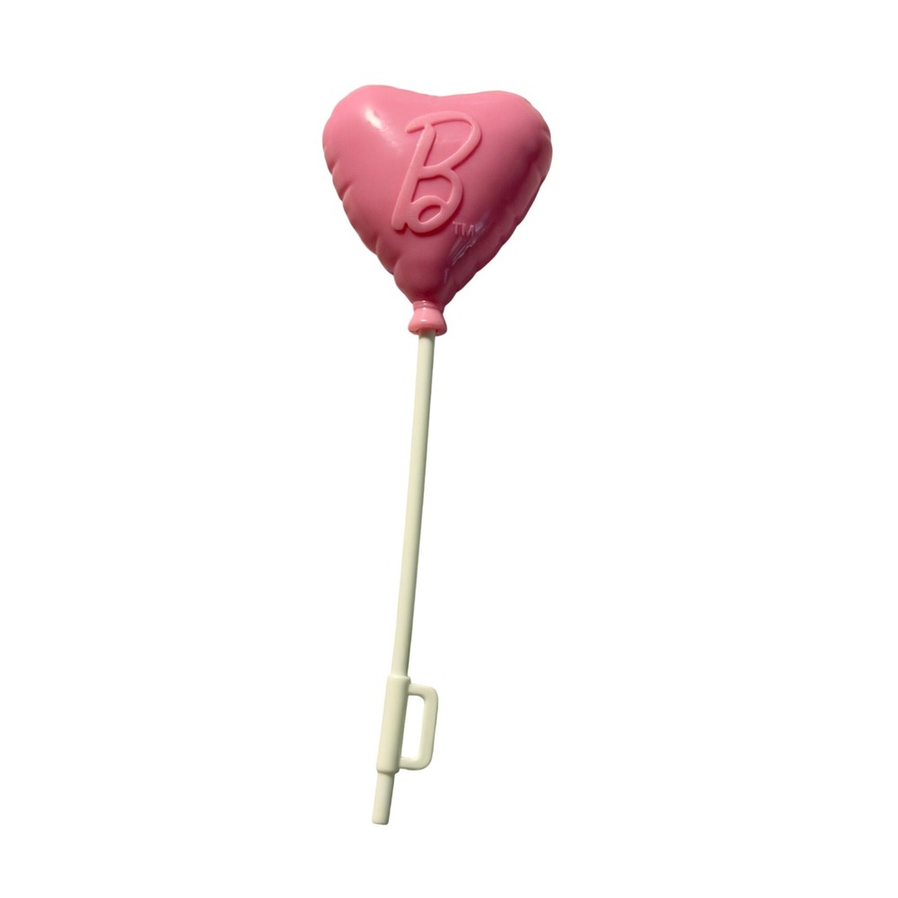 Mattel Barbie Pink Heart Balloon Doll Accessory Silhouette B Logo Prop